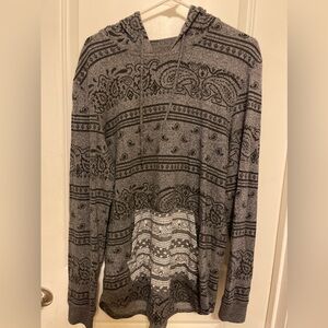Bandana print hoodie